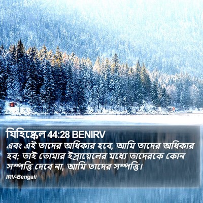 যিহিষ্কেল 44:28 BENIRV Bible Verse Image