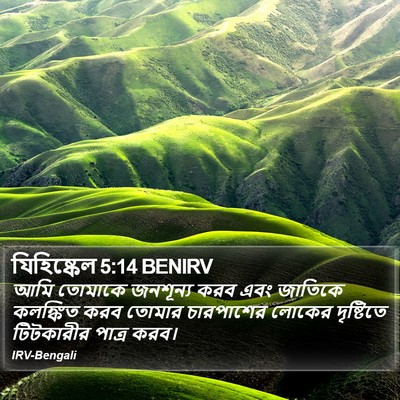 যিহিষ্কেল 5:14 BENIRV Bible Verse Image