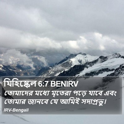 যিহিষ্কেল 6:7 BENIRV Bible Verse Image