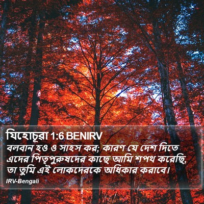 যিহোচূৱা 1:6 BENIRV Bible Verse Image