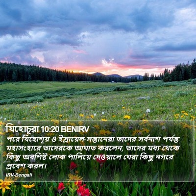 যিহোচূৱা 10:20 BENIRV Bible Verse Image