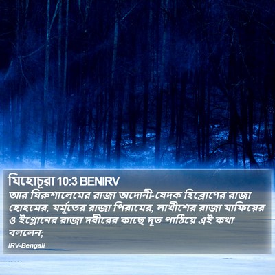 যিহোচূৱা 10:3 BENIRV Bible Verse Image