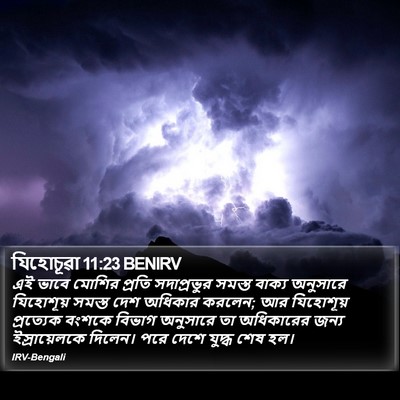 যিহোচূৱা 11:23 BENIRV Bible Verse Image