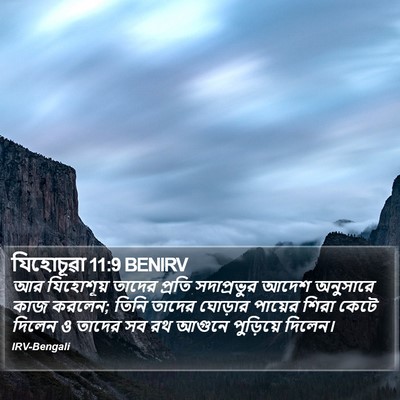 যিহোচূৱা 11:9 BENIRV Bible Verse Image