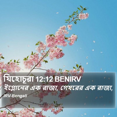 যিহোচূৱা 12:12 BENIRV Bible Verse Image