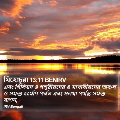 যিহোচূৱা 13:11 BENIRV Bible Verse Image