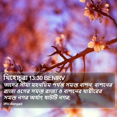 যিহোচূৱা 13:30 BENIRV Bible Verse Image