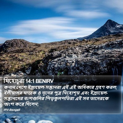 যিহোচূৱা 14:1 BENIRV Bible Verse Image