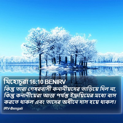 যিহোচূৱা 16:10 BENIRV Bible Verse Image
