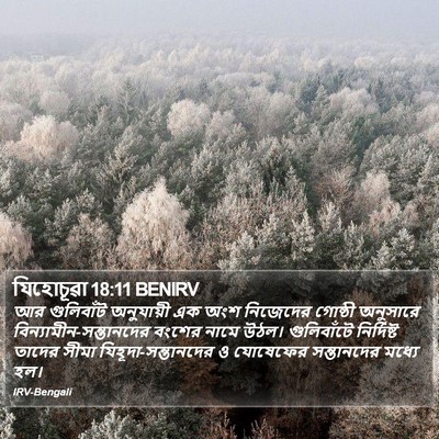 যিহোচূৱা 18:11 BENIRV Bible Verse Image