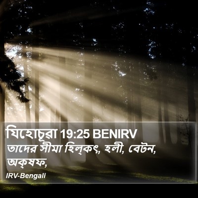 যিহোচূৱা 19:25 BENIRV Bible Verse Image