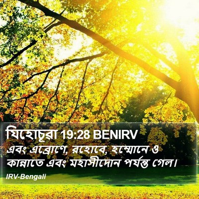 যিহোচূৱা 19:28 BENIRV Bible Verse Image