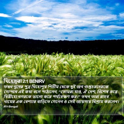 যিহোচূৱা 2:1 BENIRV Bible Verse Image