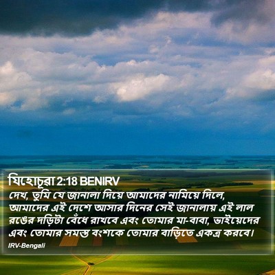 যিহোচূৱা 2:18 BENIRV Bible Verse Image