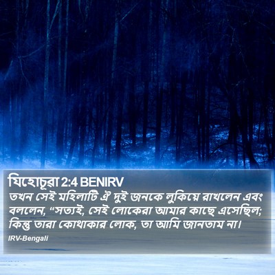 যিহোচূৱা 2:4 BENIRV Bible Verse Image