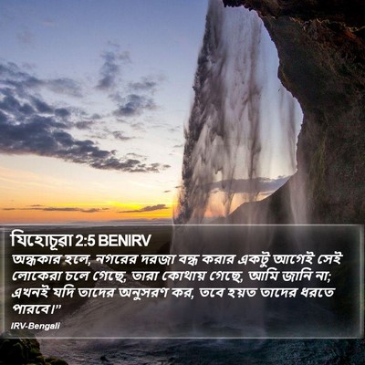 যিহোচূৱা 2:5 BENIRV Bible Verse Image
