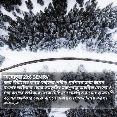 যিহোচূৱা 20:8 BENIRV Bible Verse Image