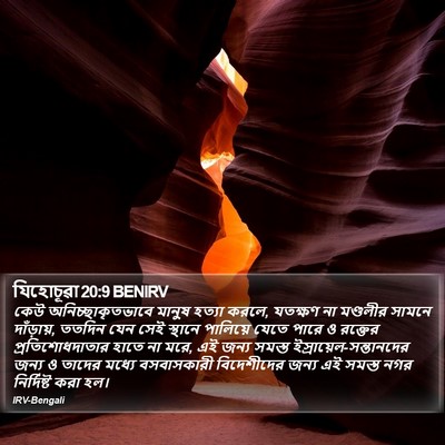 যিহোচূৱা 20:9 BENIRV Bible Verse Image