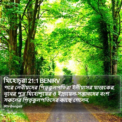 যিহোচূৱা 21:1 BENIRV Bible Verse Image