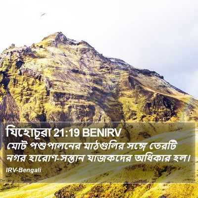 যিহোচূৱা 21:19 BENIRV Bible Verse Image