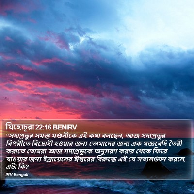 যিহোচূৱা 22:16 BENIRV Bible Verse Image