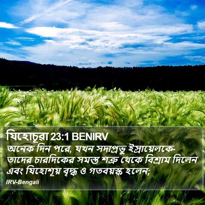 যিহোচূৱা 23:1 BENIRV Bible Verse Image
