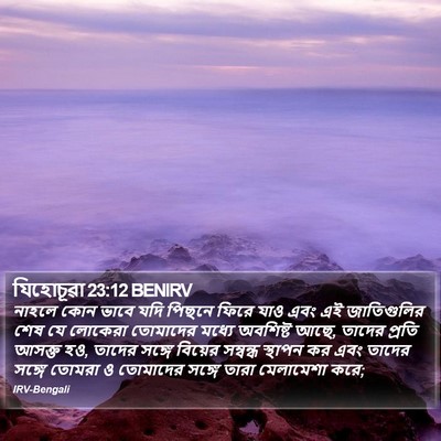 যিহোচূৱা 23:12 BENIRV Bible Verse Image