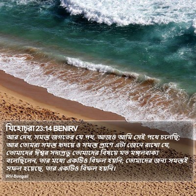 যিহোচূৱা 23:14 BENIRV Bible Verse Image