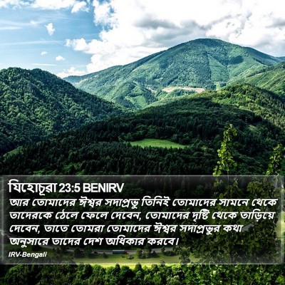 যিহোচূৱা 23:5 BENIRV Bible Verse Image