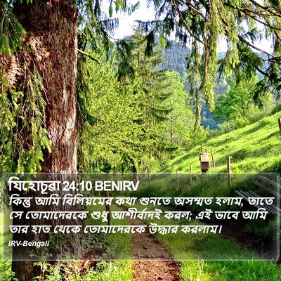 যিহোচূৱা 24:10 BENIRV Bible Verse Image
