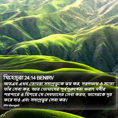 যিহোচূৱা 24:14 BENIRV Bible Verse Image