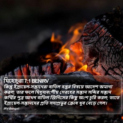 যিহোচূৱা 7:1 BENIRV Bible Verse Image