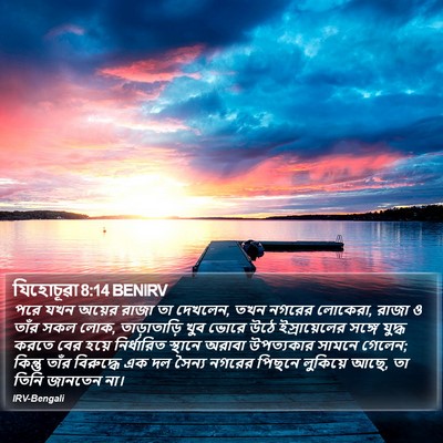 যিহোচূৱা 8:14 BENIRV Bible Verse Image