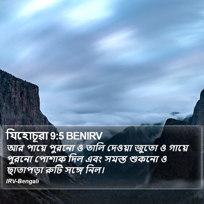 যিহোচূৱা 9:5 BENIRV Bible Verse Image