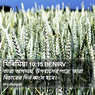 যিৰিমিয়া 10:15 BENIRV Bible Verse Image