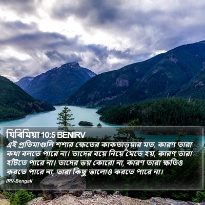 যিৰিমিয়া 10:5 BENIRV Bible Verse Image