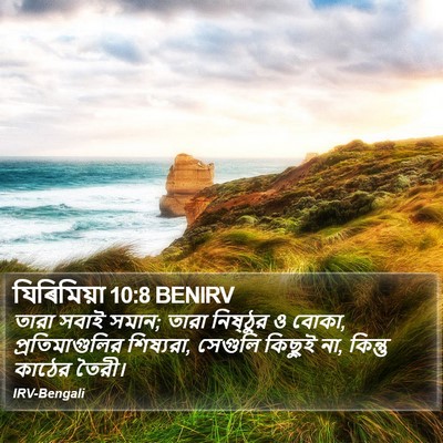 যিৰিমিয়া 10:8 BENIRV Bible Verse Image