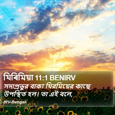 যিৰিমিয়া 11:1 BENIRV Bible Verse Image