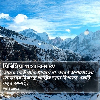 যিৰিমিয়া 11:23 BENIRV Bible Verse Image