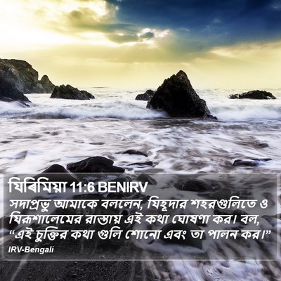 যিৰিমিয়া 11:6 BENIRV Bible Verse Image