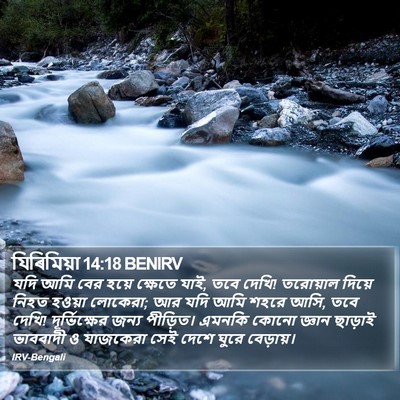 যিৰিমিয়া 14:18 BENIRV Bible Verse Image