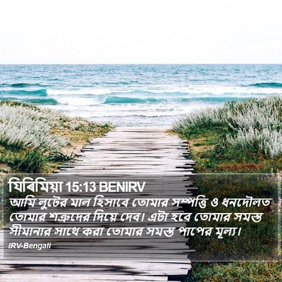 যিৰিমিয়া 15:13 BENIRV Bible Verse Image