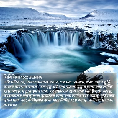 যিৰিমিয়া 15:2 BENIRV Bible Verse Image