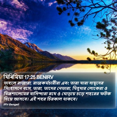 যিৰিমিয়া 17:25 BENIRV Bible Verse Image