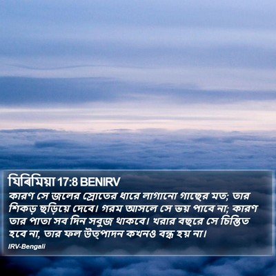 যিৰিমিয়া 17:8 BENIRV Bible Verse Image