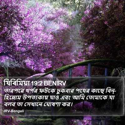 যিৰিমিয়া 19:2 BENIRV Bible Verse Image