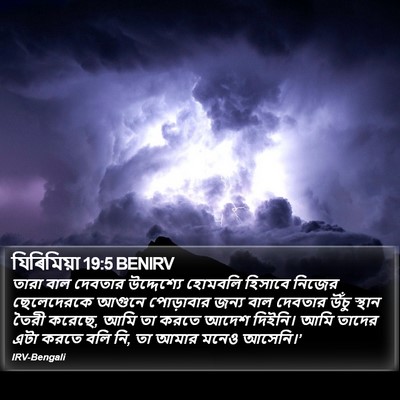 যিৰিমিয়া 19:5 BENIRV Bible Verse Image