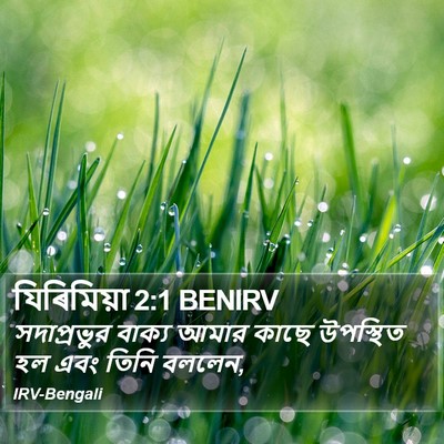 যিৰিমিয়া 2:1 BENIRV Bible Verse Image