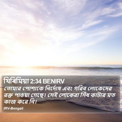 যিৰিমিয়া 2:34 BENIRV Bible Verse Image