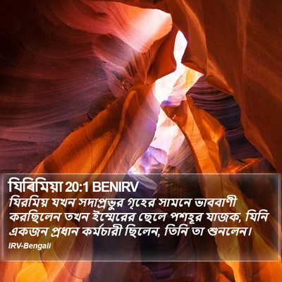যিৰিমিয়া 20:1 BENIRV Bible Verse Image